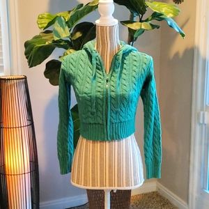 ✰ American Eagle | Cable Zip Hoodie.